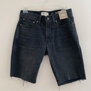 Madewell Men's 9" Denim Shorts Black Sorrento Wash Sz W 28 NEW NWT